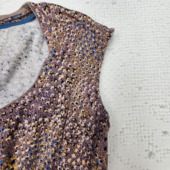 Boden Patterned Scoop Neck Modal/Cotton Blend Sun Dress Size 10P - Picture 4 of 9